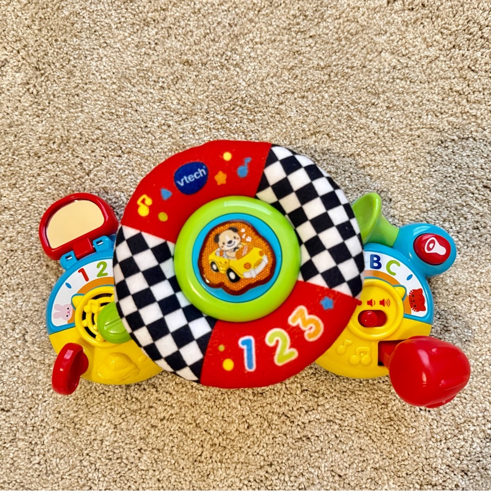 Vtech Baby On-The-Go Baby Driver Fabric Steering Wheel & Car Sounds
